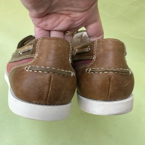 Dark red/tan Cole Haan leather shoes