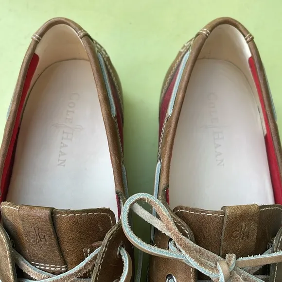Dark red/tan Cole Haan leather shoes