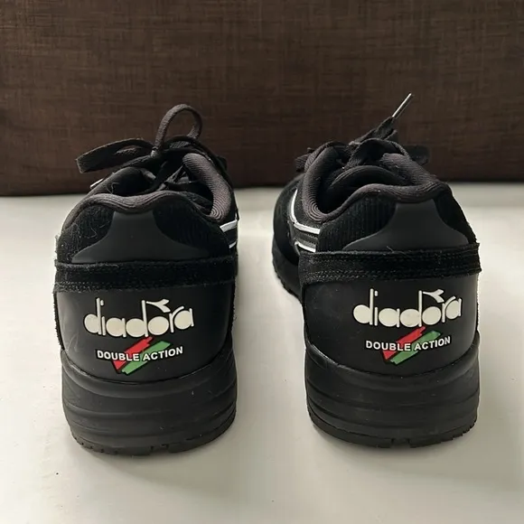 Diadora Men’s N9002 Triple Black Sneaker Shoes