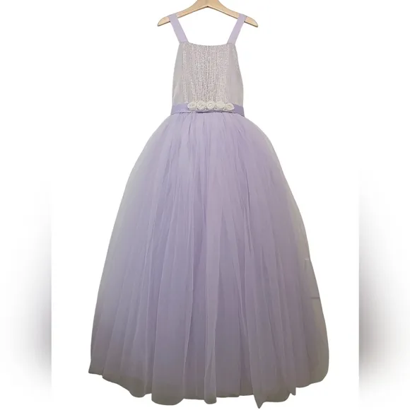 Dollcake A Hint of Lilac Frock Purple Tulle Party Dress Girls Sz 8 NWT *Flaws*