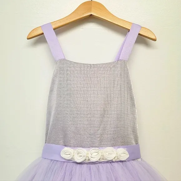 Dollcake A Hint of Lilac Frock Purple Tulle Party Dress Girls Sz 8 NWT *Flaws*