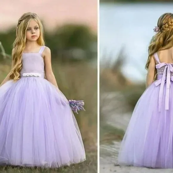 Dollcake A Hint of Lilac Frock Purple Tulle Party Dress Girls Sz 8 NWT *Flaws*