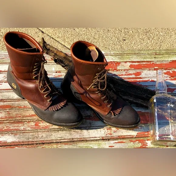 🪺Double H Lacer Western Logger Boots