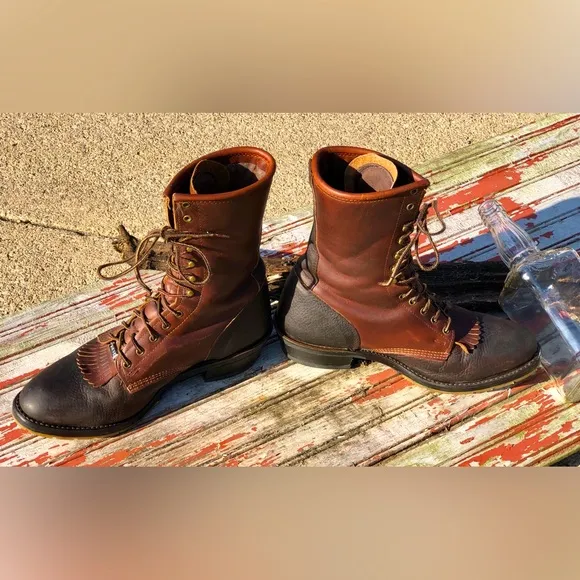 🪺Double H Lacer Western Logger Boots
