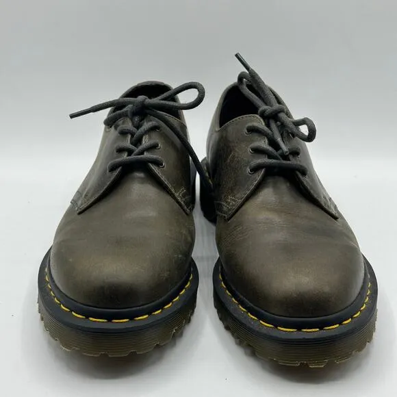 DR. MARTEN 1461 Orleans Oxford Brogue Lace Up Shoes Brown 8M 9L