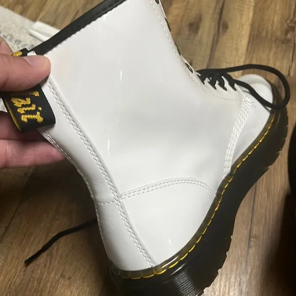 Dr. Marten Zavala White Combat Boot - New