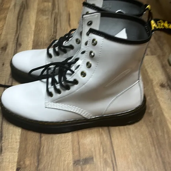 Dr. Marten Zavala White Combat Boot - New