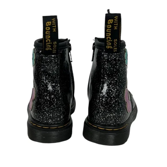 Dr Martens 1460 T Lace Up Side Zip Combat Toddler Unisex Boot Size US 9 EU 26