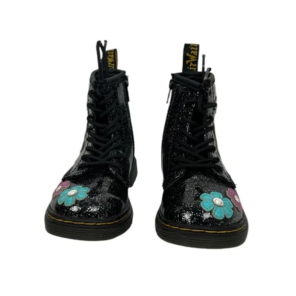 Dr Martens 1460 T Lace Up Side Zip Combat Toddler Unisex Boot Size US 9 EU 26
