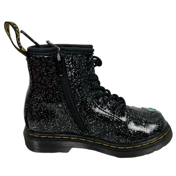 Dr Martens 1460 T Lace Up Side Zip Combat Toddler Unisex Boot Size US 9 EU 26