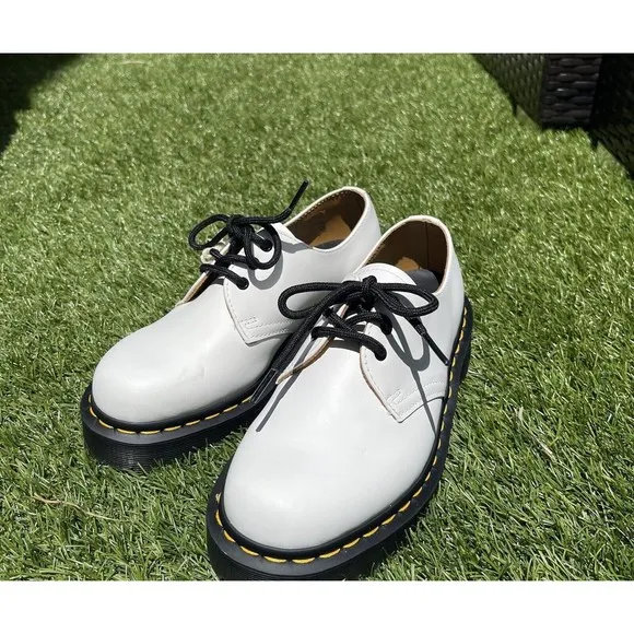 Dr Martens 1461 BEX SMOOTH White LEATHER OXFORD Unisex SHOES Size 5 US M