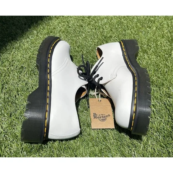 Dr Martens 1461 BEX SMOOTH White LEATHER OXFORD Unisex SHOES Size 5 US M