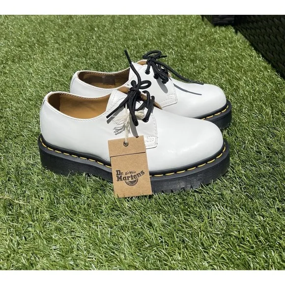 Dr Martens 1461 BEX SMOOTH White LEATHER OXFORD Unisex SHOES Size 5 US M