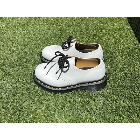 Dr Martens 1461 BEX SMOOTH White LEATHER OXFORD Unisex SHOES Size 5 US M