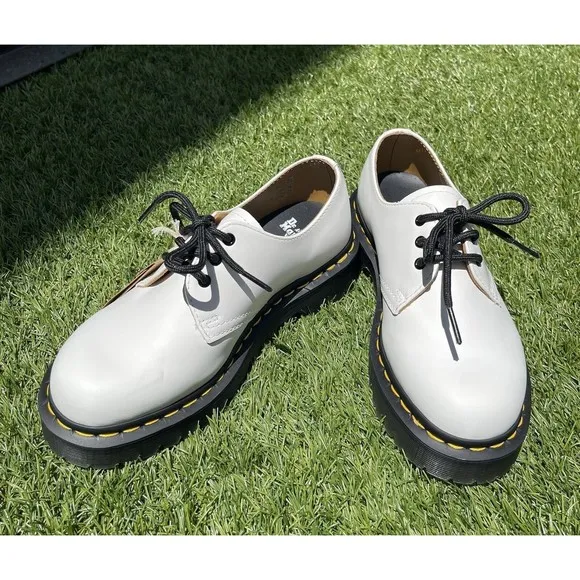 Dr Martens 1461 BEX SMOOTH White LEATHER OXFORD Unisex SHOES Size 5 US M