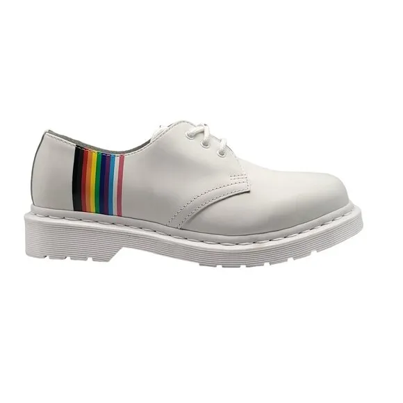 Dr. Martens 1461 For Pride Smooth Leather Oxford White Men Shoes Size 6
