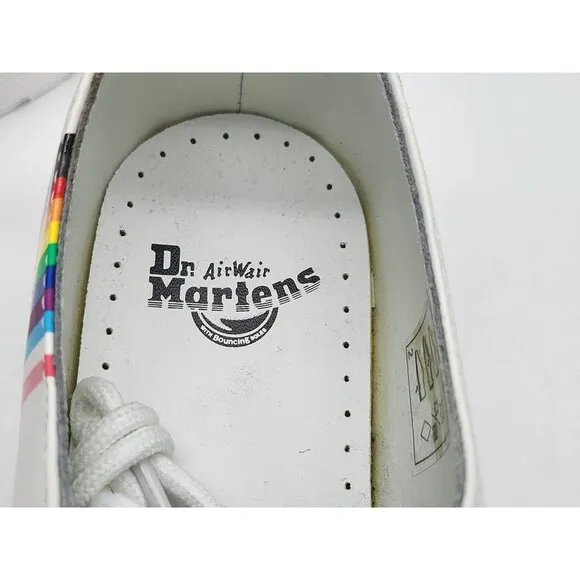 Dr. Martens 1461 For Pride Smooth Leather Oxford White Men Shoes Size 6