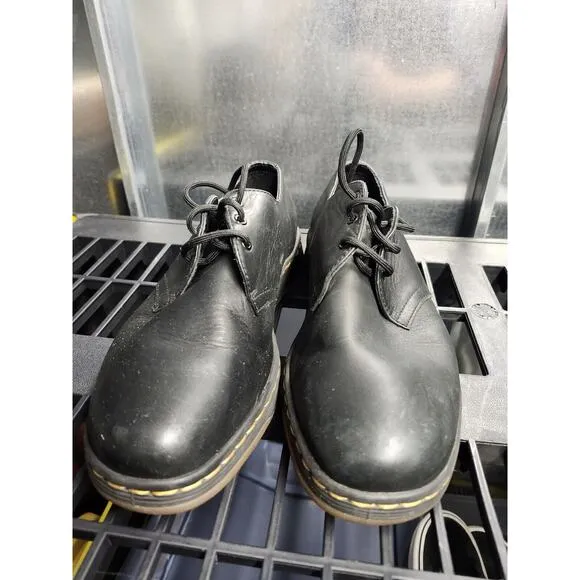 Dr. Martens 1461 Virginia Leather Oxford Shoes Unisex M8 Women’s Size 9 Black