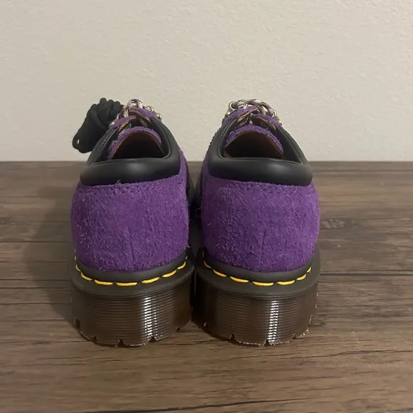 Dr. Martens 8053 BEN SUEDE SHOES RICH PURPLE DISTRESSED 5 EYE WOMENS SIZE 5 NEW