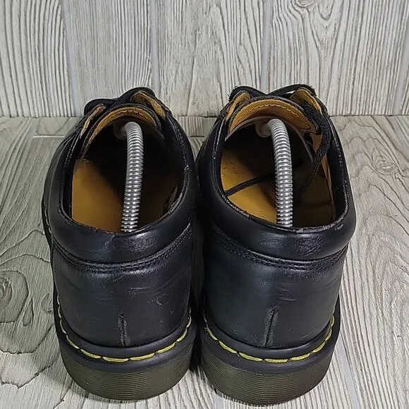 Dr. Martens 8053 Leather Lace Up Oxford Black Shoes Mens 10 Womens 11