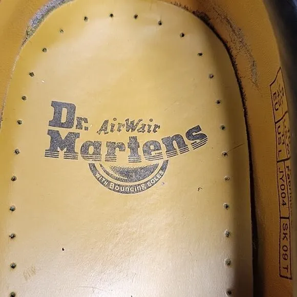 Dr. Martens 8053 Leather Lace Up Oxford Black Shoes Mens 10 Womens 11