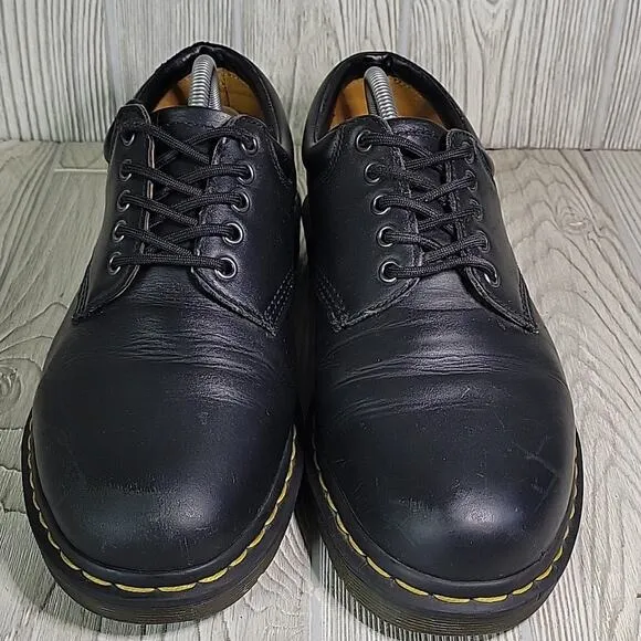 Dr. Martens 8053 Leather Lace Up Oxford Black Shoes Mens 10 Womens 11
