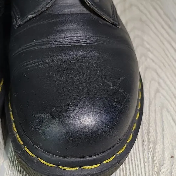 Dr. Martens 8053 Leather Lace Up Oxford Black Shoes Mens 10 Womens 11