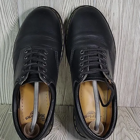 Dr. Martens 8053 Leather Lace Up Oxford Black Shoes Mens 10 Womens 11