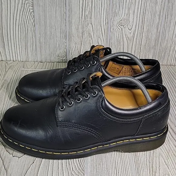 Dr. Martens 8053 Leather Lace Up Oxford Black Shoes Mens 10 Womens 11