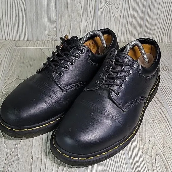 Dr. Martens 8053 Leather Lace Up Oxford Black Shoes Mens 10 Womens 11