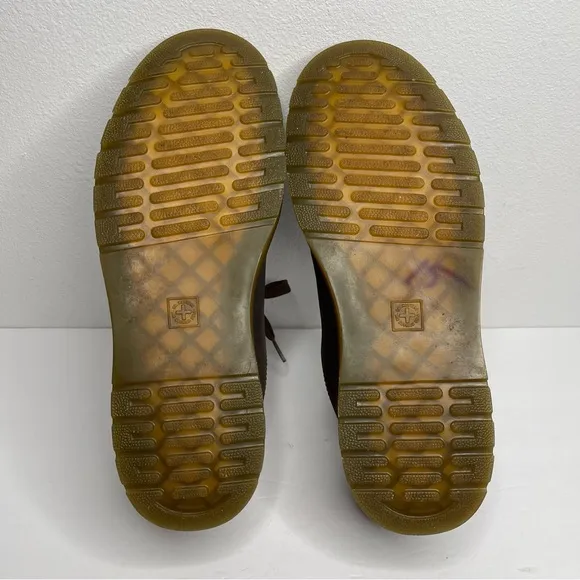 Dr Martens Dewayne Brown Nubuck Leather Lace Up Oxford Shoes Sz 11 Vintage