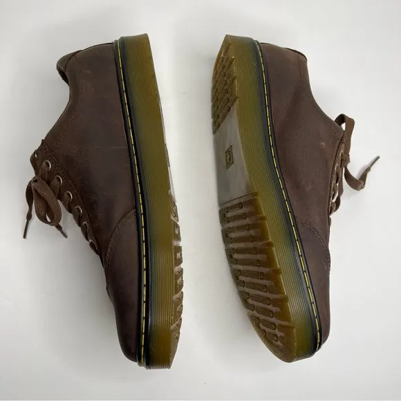 Dr Martens Dewayne Brown Nubuck Leather Lace Up Oxford Shoes Sz 11 Vintage