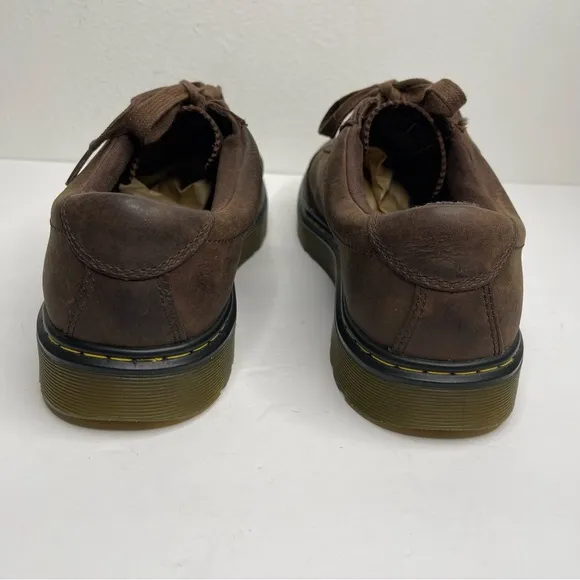 Dr Martens Dewayne Brown Nubuck Leather Lace Up Oxford Shoes Sz 11 Vintage
