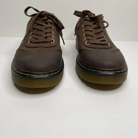 Dr Martens Dewayne Brown Nubuck Leather Lace Up Oxford Shoes Sz 11 Vintage
