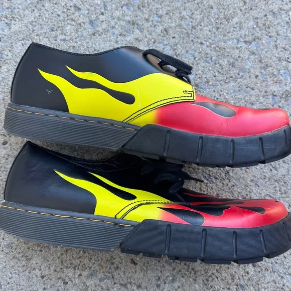 Dr. Martens Fire Flame Shoes Size 11 Men’s Lace Up