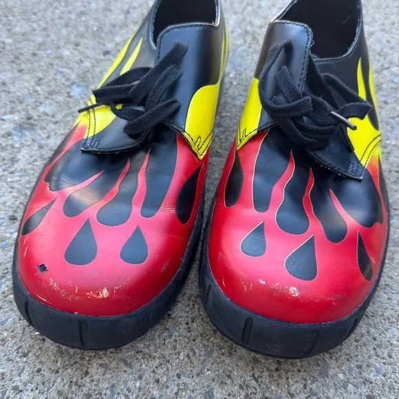 Dr. Martens Fire Flame Shoes Size 11 Men’s Lace Up