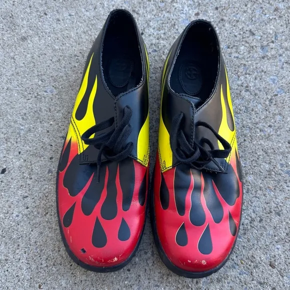 Dr. Martens Fire Flame Shoes Size 11 Men’s Lace Up