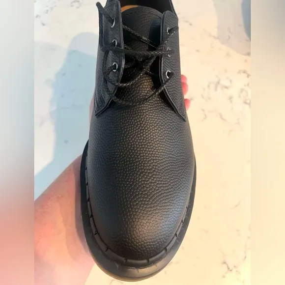 Dr. Martens Men’s SZ.13 Pebble Grain Leather Oxford 1461 Lace Up Black Shoes