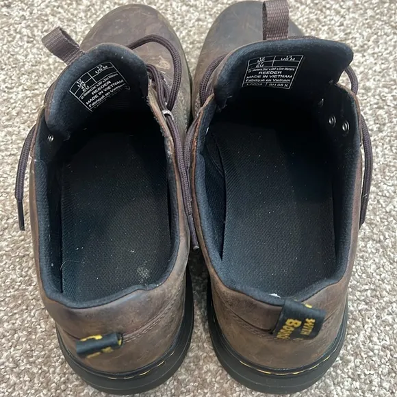Dr. Martens Reeder Utility Shoes Dark Brown Crazy Horse Men’s size 13