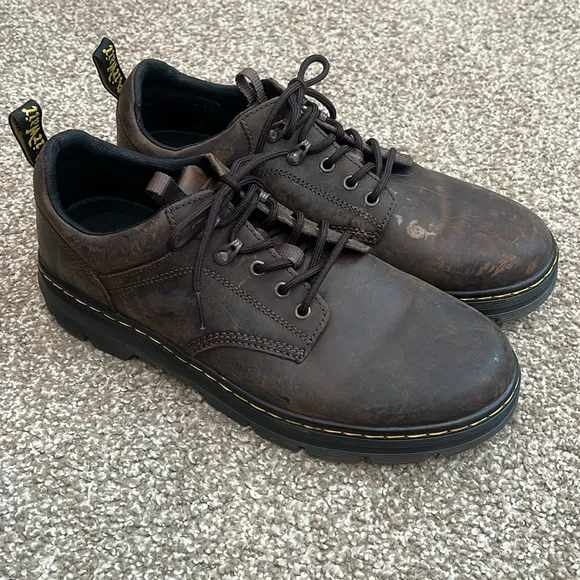 Dr. Martens Reeder Utility Shoes Dark Brown Crazy Horse Men’s size 13