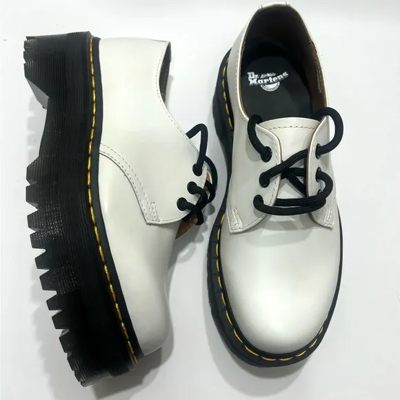 Dr. Martens Unisex Men’s SZ.9/Women SZ.10 1461  Quad Leather Platform  Shoes New