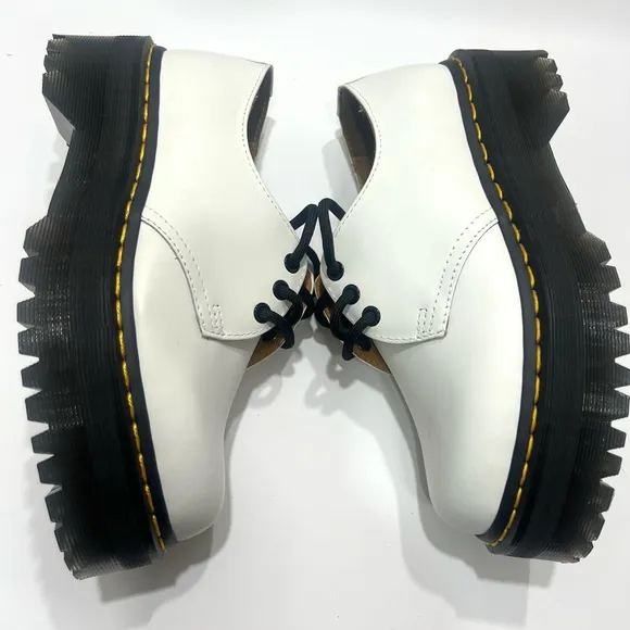 Dr. Martens Unisex Men’s SZ.9/Women SZ.10 1461  Quad Leather Platform  Shoes New