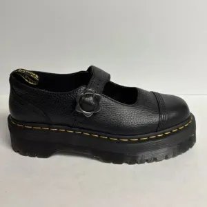 Dr. Martens Women’s Addina Flower Platform Leather Shoes, Size US 11M, UK 9