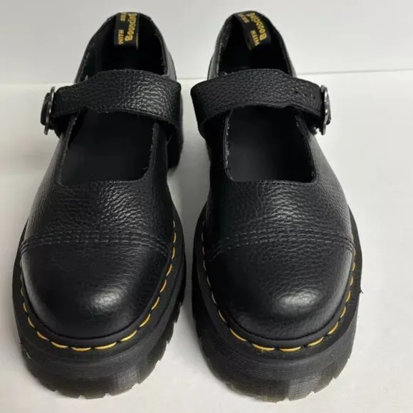 Dr. Martens Women’s Addina Flower Platform Leather Shoes, Size US 11M, UK 9