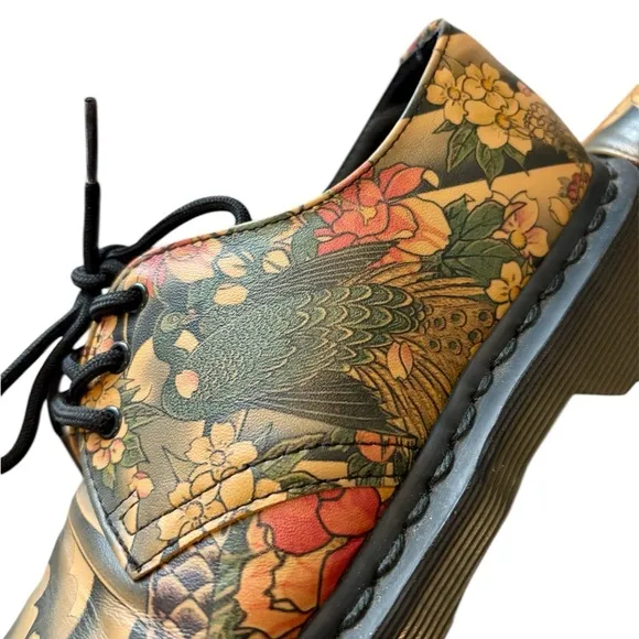 Dr. Martens X Evisu Wagara Tattoo Sleeve Koi Fish Oxfords Shoes Unisex