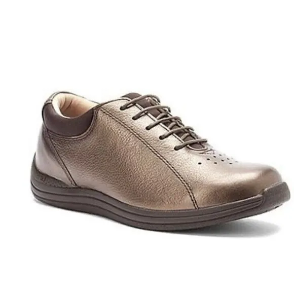 DREW SHOES WOMEN'S‎ Size 8 TULIP SHOES COPPER METALLIC Brown New