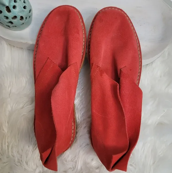 DUSICA•DUSICA ITALIAN SHOES HANDMADE LEATHER SUEDE IN BURNT ORANGE MENS …