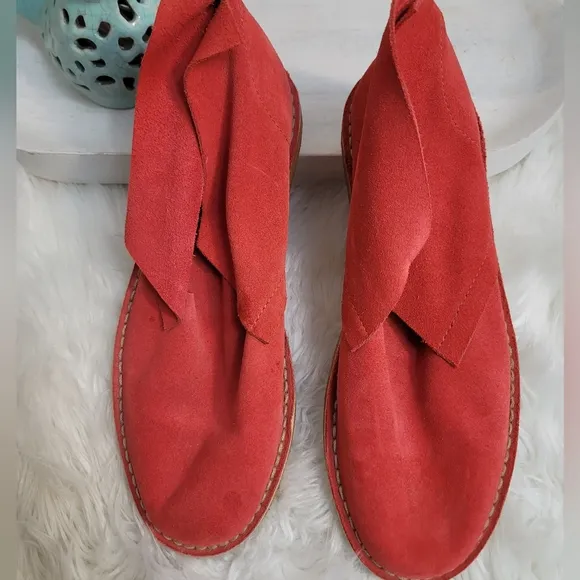 DUSICA•DUSICA ITALIAN SHOES HANDMADE LEATHER SUEDE IN BURNT ORANGE MENS …