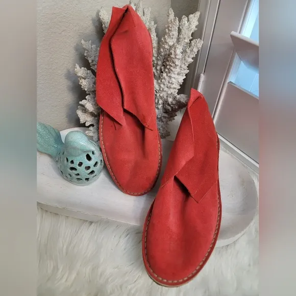 DUSICA•DUSICA ITALIAN SHOES HANDMADE LEATHER SUEDE IN BURNT ORANGE MENS …
