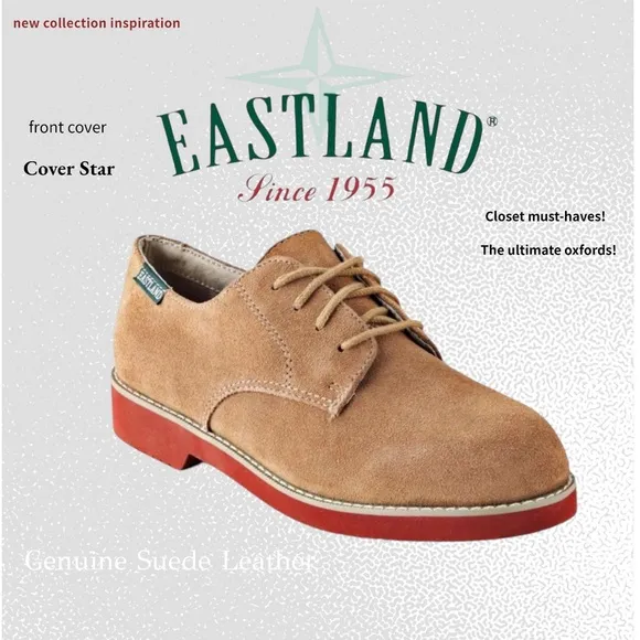 Eastland Oxfords Buck, Leather, Neutrals, Tan Women’s Shoes Size 6 Like New